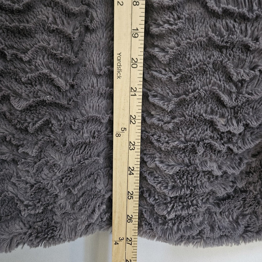 Patagonia Los Gatos Fleece Womens XL Grey Wavy Textured Mock Neck Gorpcore Cozy - Picture 7 of 15